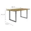 Stôl Tarazjus 160 cm TBLT442-D78-941 artisan/stal,2
