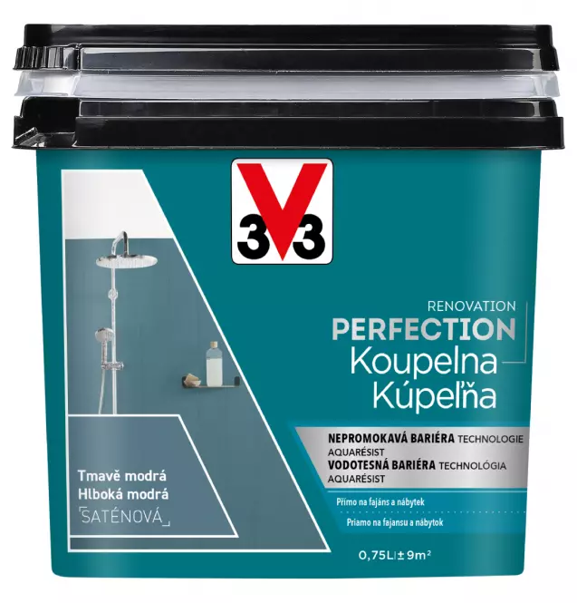 V33 Farba Renovácia Kúpeľňa a keramická dlažba svetlosivá 750 ml