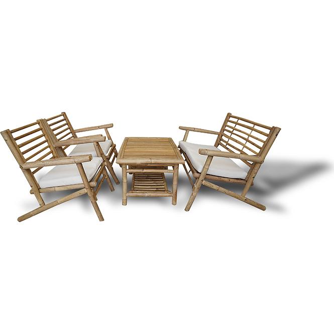 Bambusový záhradný set 1+2+1