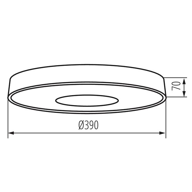 Stropnica VAND 37326 LED 39CM 17.5W NW W