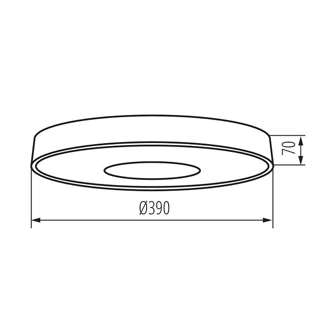 Stropnica VAND 37327 LED 39CM 17.5W NW B