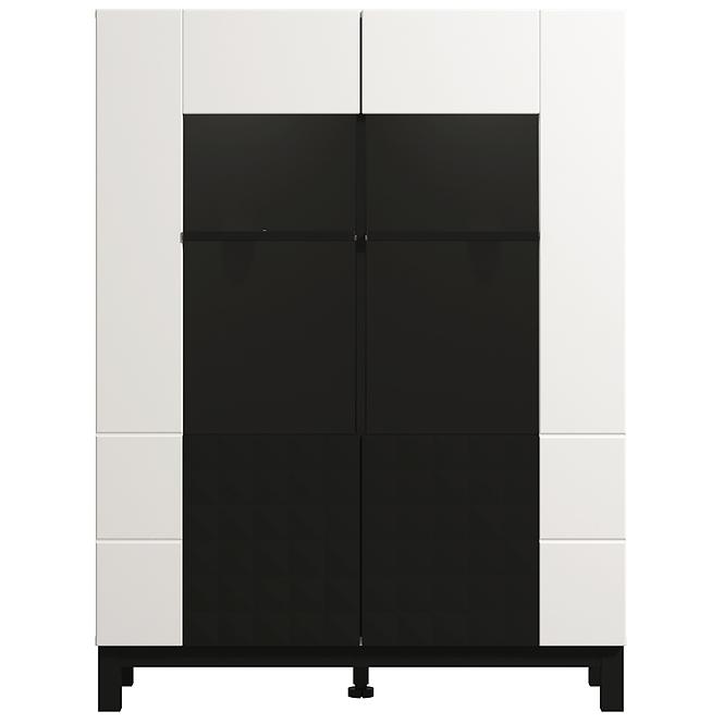 Vitrína Sarthe 2k Biela/Čierna 11013674,4
