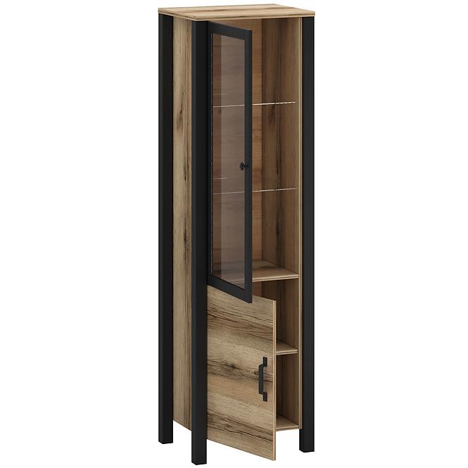 Vitrína Derby A Light + Black,2