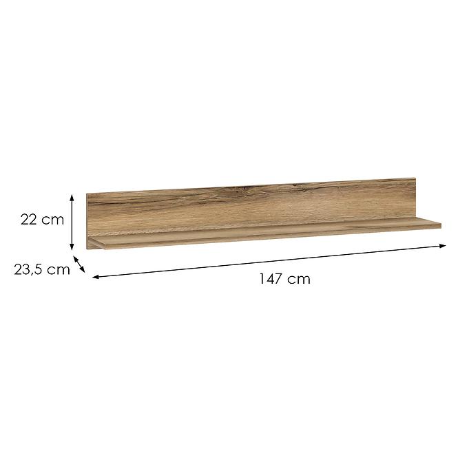 Polička 147 Derby D Light + Black,2