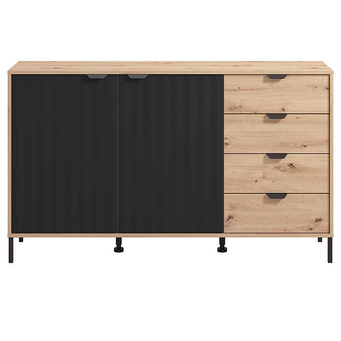 Komoda Vandea 3k4f Artisan/Čierna 11013378,5