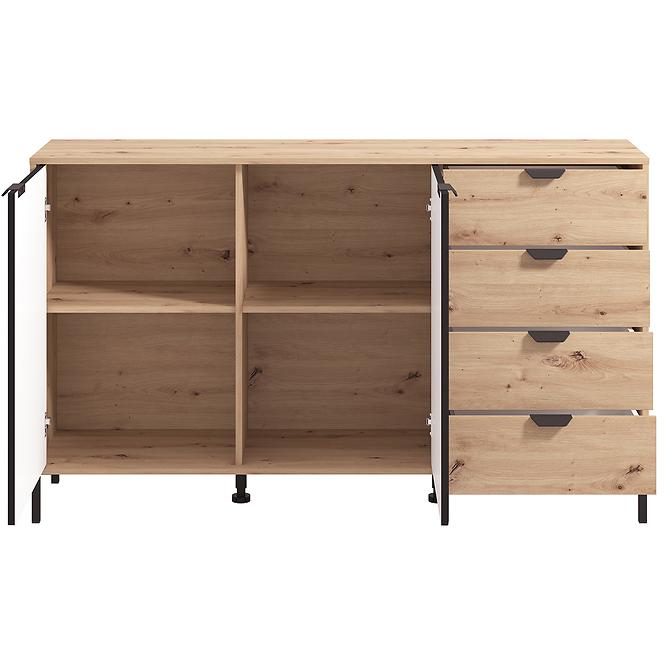 Komoda Vandea 3k4f Artisan/Čierna 11013378,6