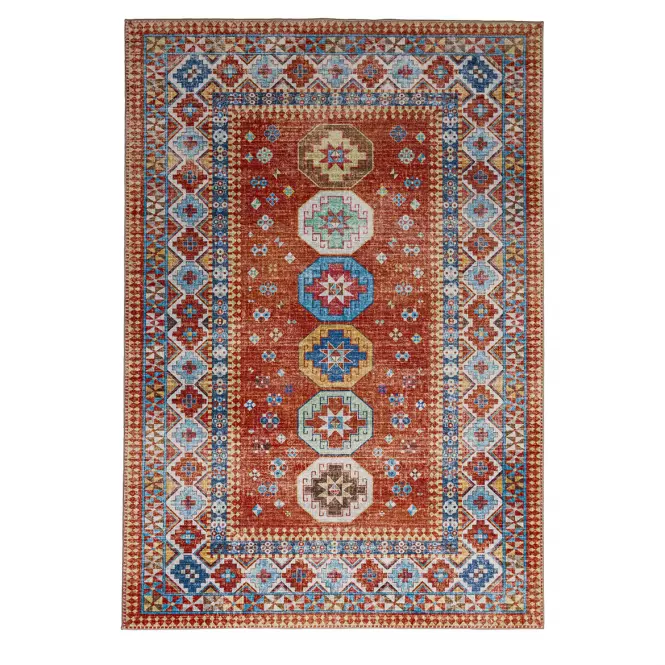 Koberec Chenile Print Rug 0,8/1,5 RS2549PT-3 červená