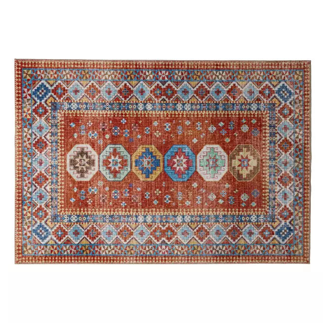 Koberec Chenile Print Rug 0,8/1,5 RS2549PT-3 červená
