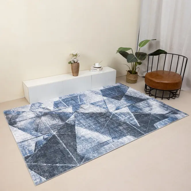 Koberec Chenile Print Rug 1,6/2,3 RS2447PT-1 modrá,4