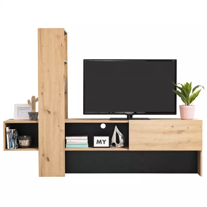 TV stolík Orense Artisan/Čierna 11008243