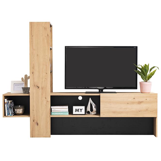 TV stolík Orense Artisan/Čierna 11008243