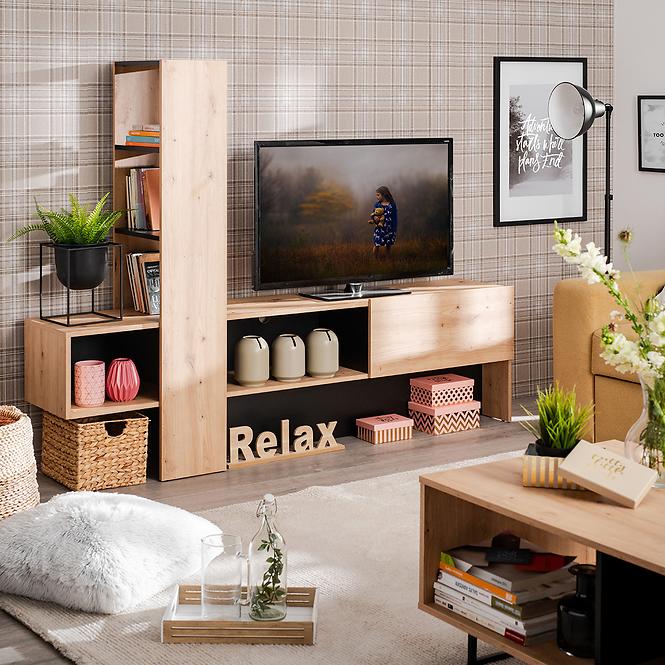 TV stolík Orense Artisan/Čierna 11008243