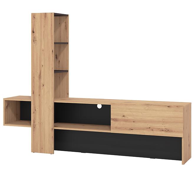 TV stolík Orense Artisan/Čierna 11008243
