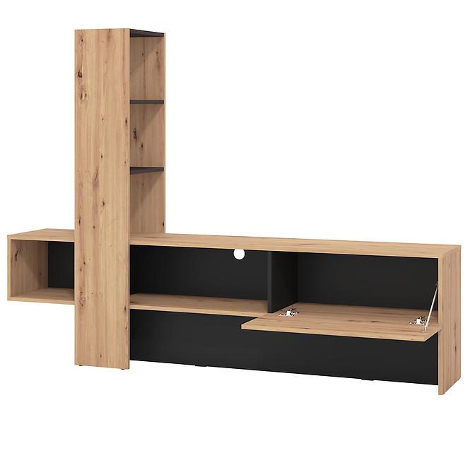 TV stolík Orense Artisan/Čierna 11008243