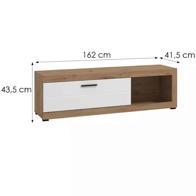 TV stolík Remo Artisan/Biela 11013493