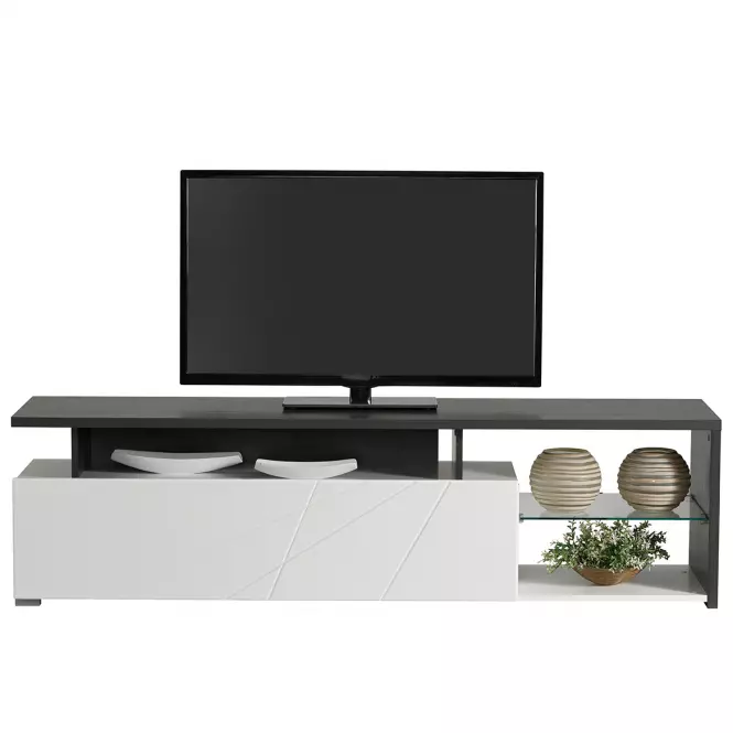 TV stolík Arctic Biela/Čierna 11008822
