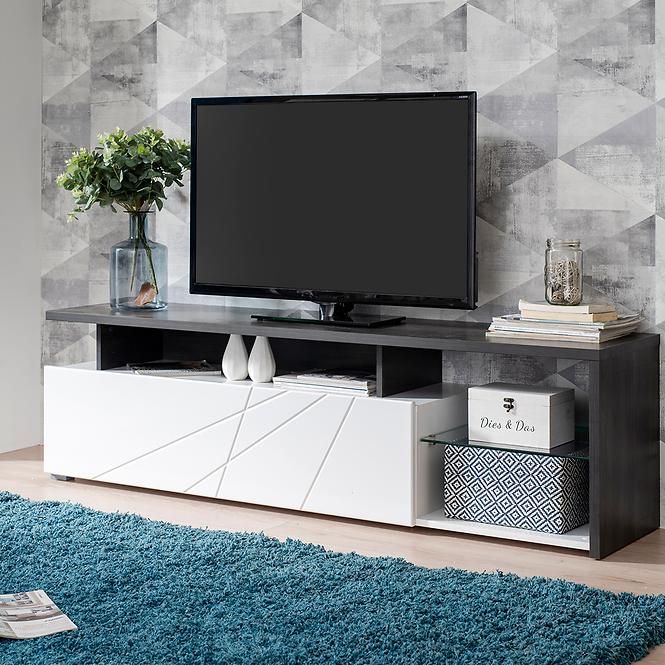 TV stolík Arctic Biela/Čierna 11008822