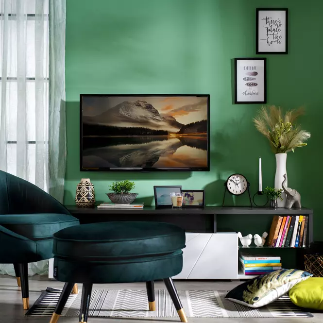 TV stolík Arctic Biela/Čierna 11008822