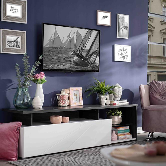 TV stolík Arctic Biela/Čierna 11008822