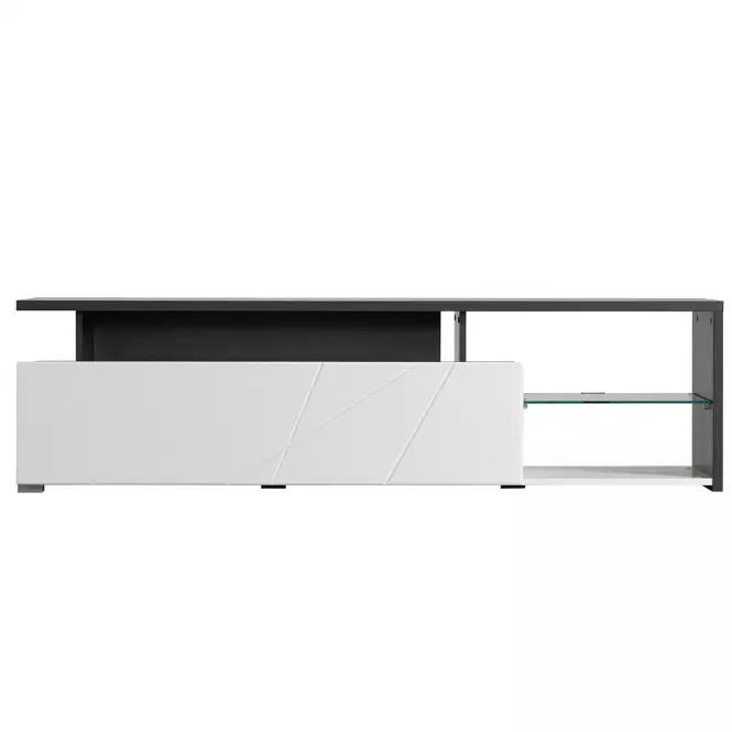 TV stolík Arctic Biela/Čierna 11008822