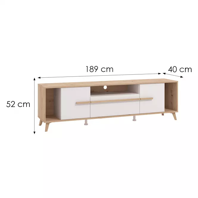 TV stolík Orleans Artisan/Biela 11013346,2