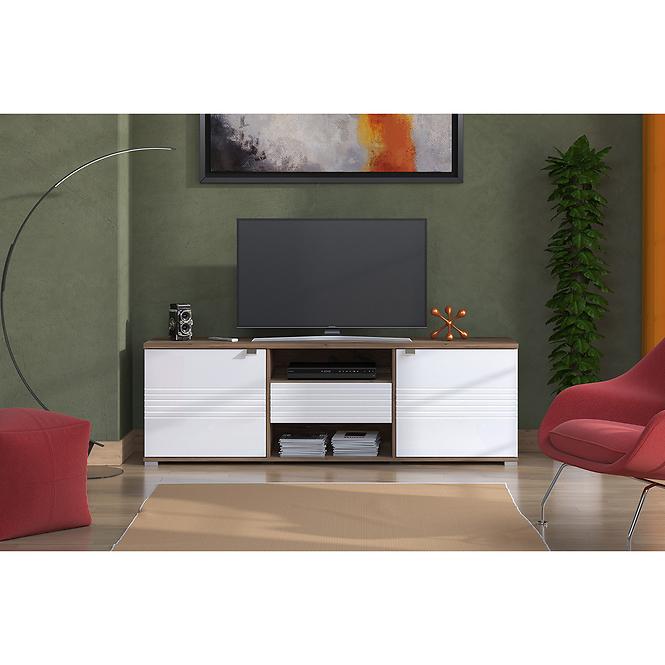 TV stolík Grenoble Biela/Dub 11011977