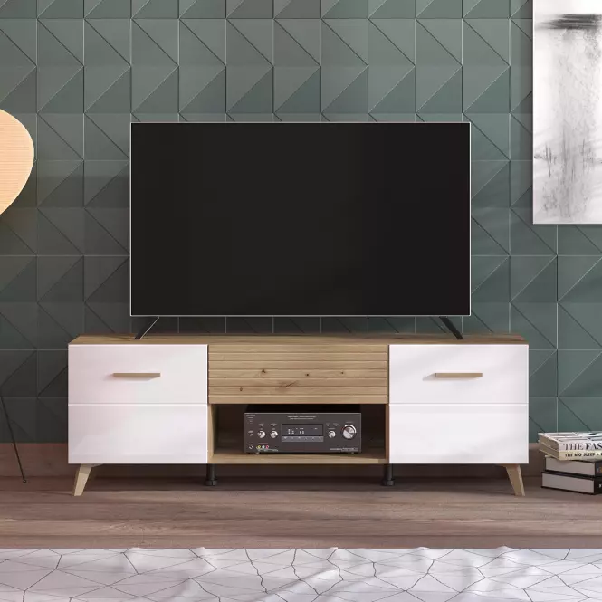 TV stolík Bretagna Artisan/Biela 11012053