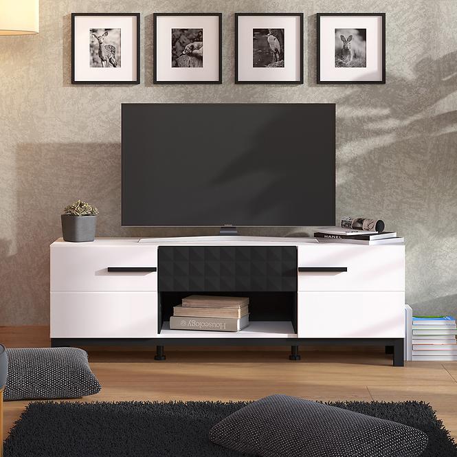 TV stolík Sarthe Biela/Čierna 11013675