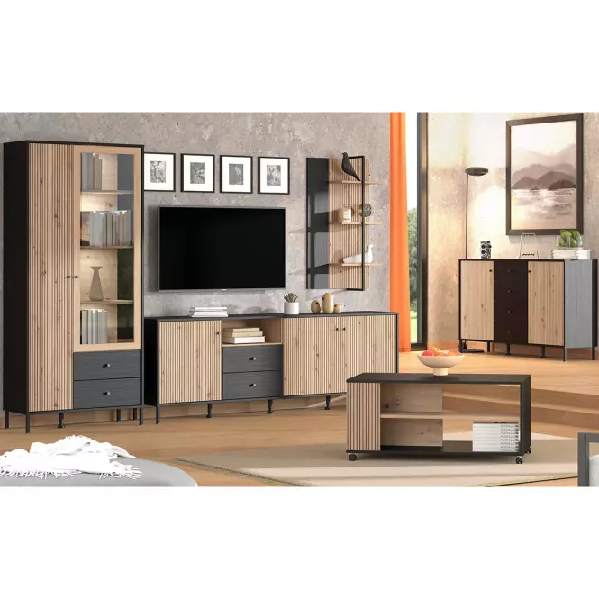 TV stolík Correze Čierna/Artisan 11013536