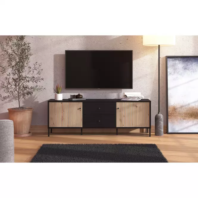 TV stolík Correze Čierna/Artisan 11013536