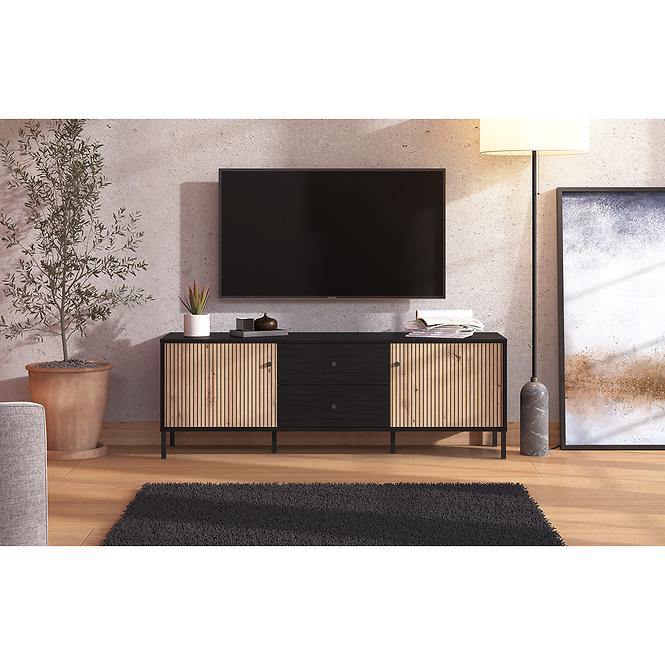 TV stolík Correze Čierna/Artisan 11013536