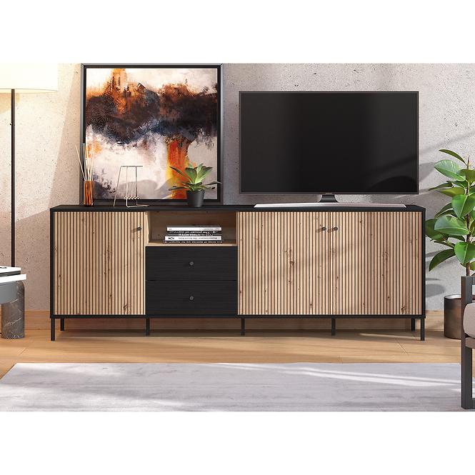 TV stolík Correze Čierna/Artisan 11013530