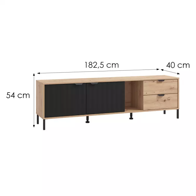 TV stolík Vandea Artisan/Čierna 11013380