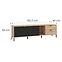 TV stolík Vandea Artisan/Čierna 11013380,2