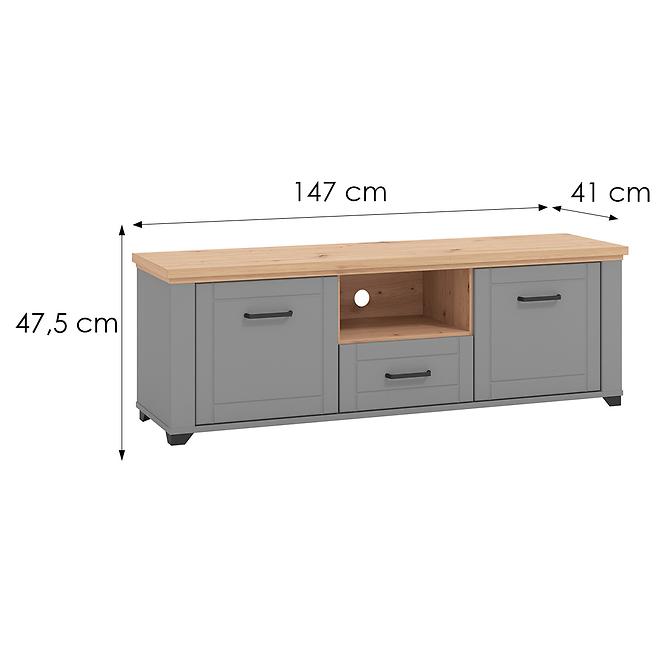 TV stolík Valencia Grafit/Artisan 11011386