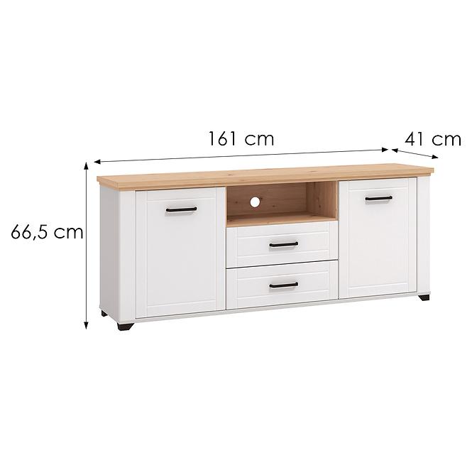 TV stolík Valencia Artisan/Biela 11011387