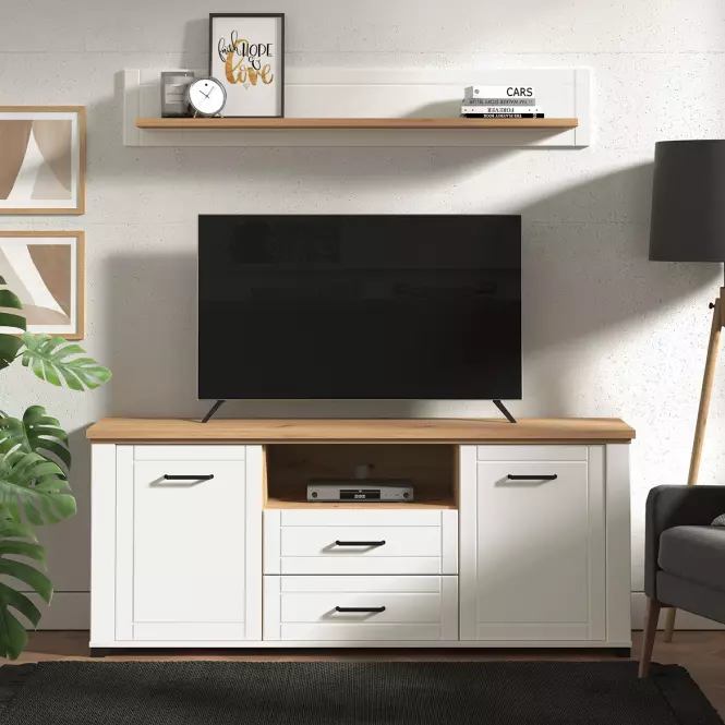 TV stolík Valencia Artisan/Biela 11011387