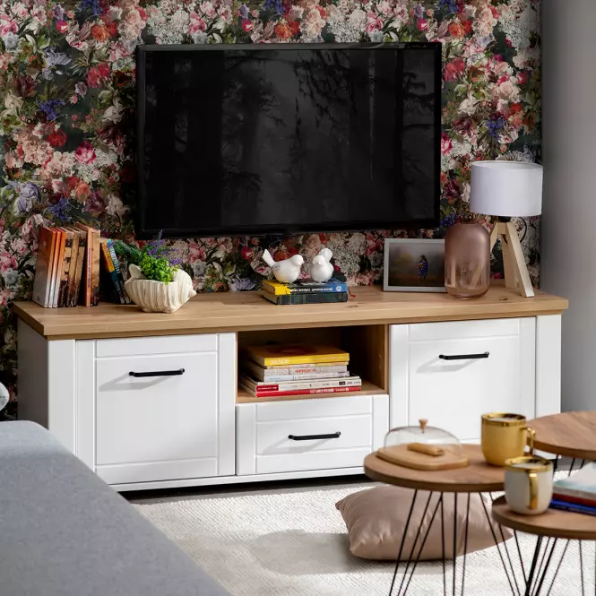TV stolík Valencia Artisan/Biela 11011387