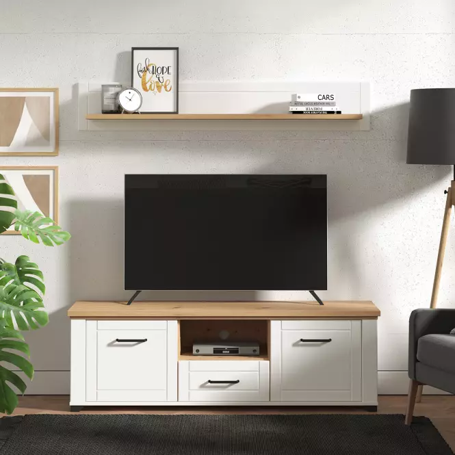 TV stolík Valencia Artisan/Biela 11011385