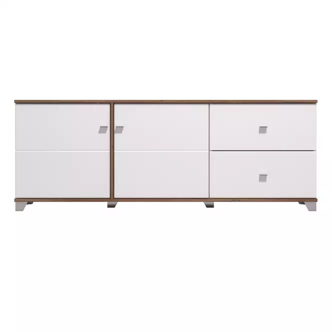 TV stolík Burgundy Biela/Dub 11012060