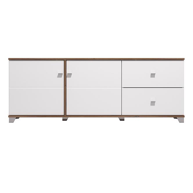 TV stolík Burgundy Biela/Dub 11012060
