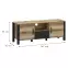 TV stolík 2d1s Derby B Light + Black,2
