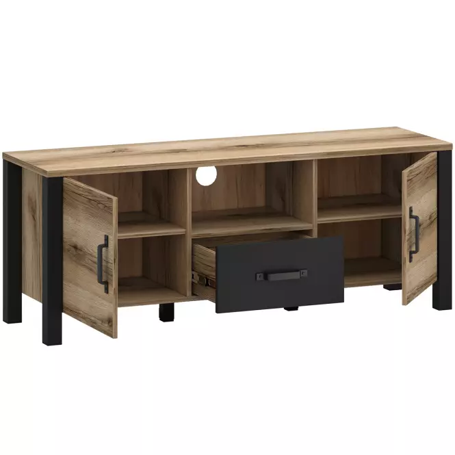 TV stolík 2d1s Derby B Light + Black