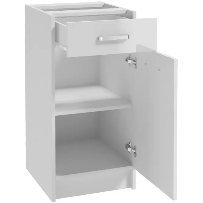 Kuchynská skrinka Arosa B40 1D1S biela,3