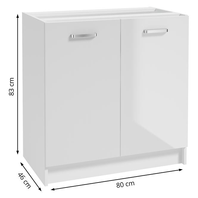 Kuchynská skrinka Arosa B80 2D0S biela