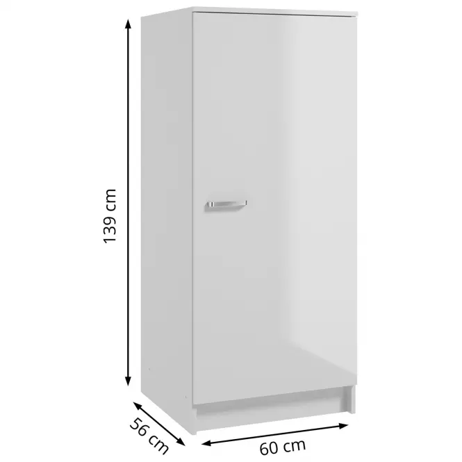 Kuchynská skrinka Arosa C60 1D0S biela,2