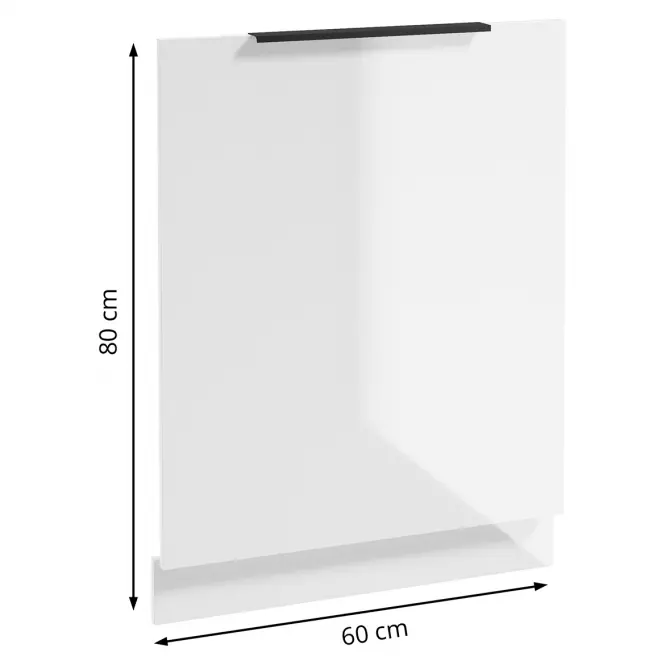 Dvierka na umývačku Basti B60 60x80x2 1D0S biela,2