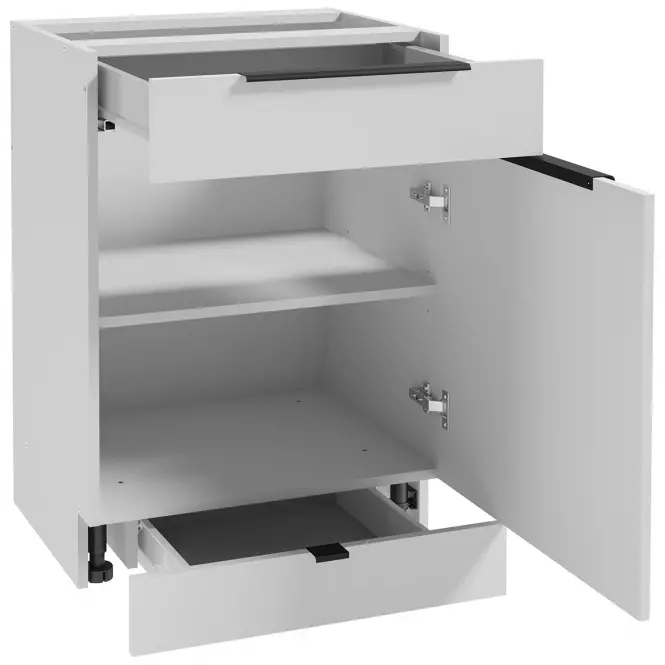 Kuchynská skrinka Basti B60 60x84x49 1D2S biela