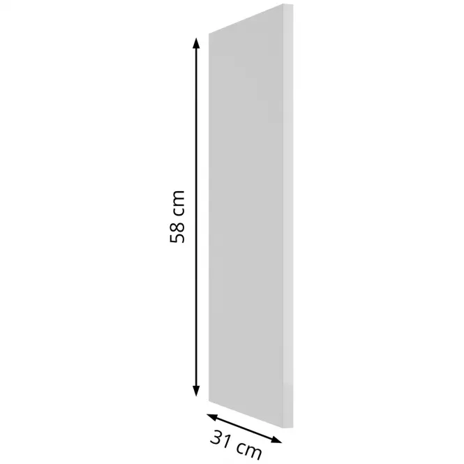 Horný bočný panel Arosa 580x290 biela   