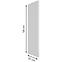 Horný bočný panel Arosa 580x290 biela,2